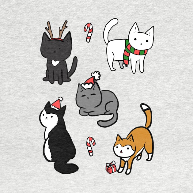 Cute christmas cats by Mayarart